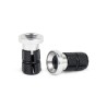 EMBOUTS DE POIGNEES SHADOW DEADBOLT SLIM ARGENT